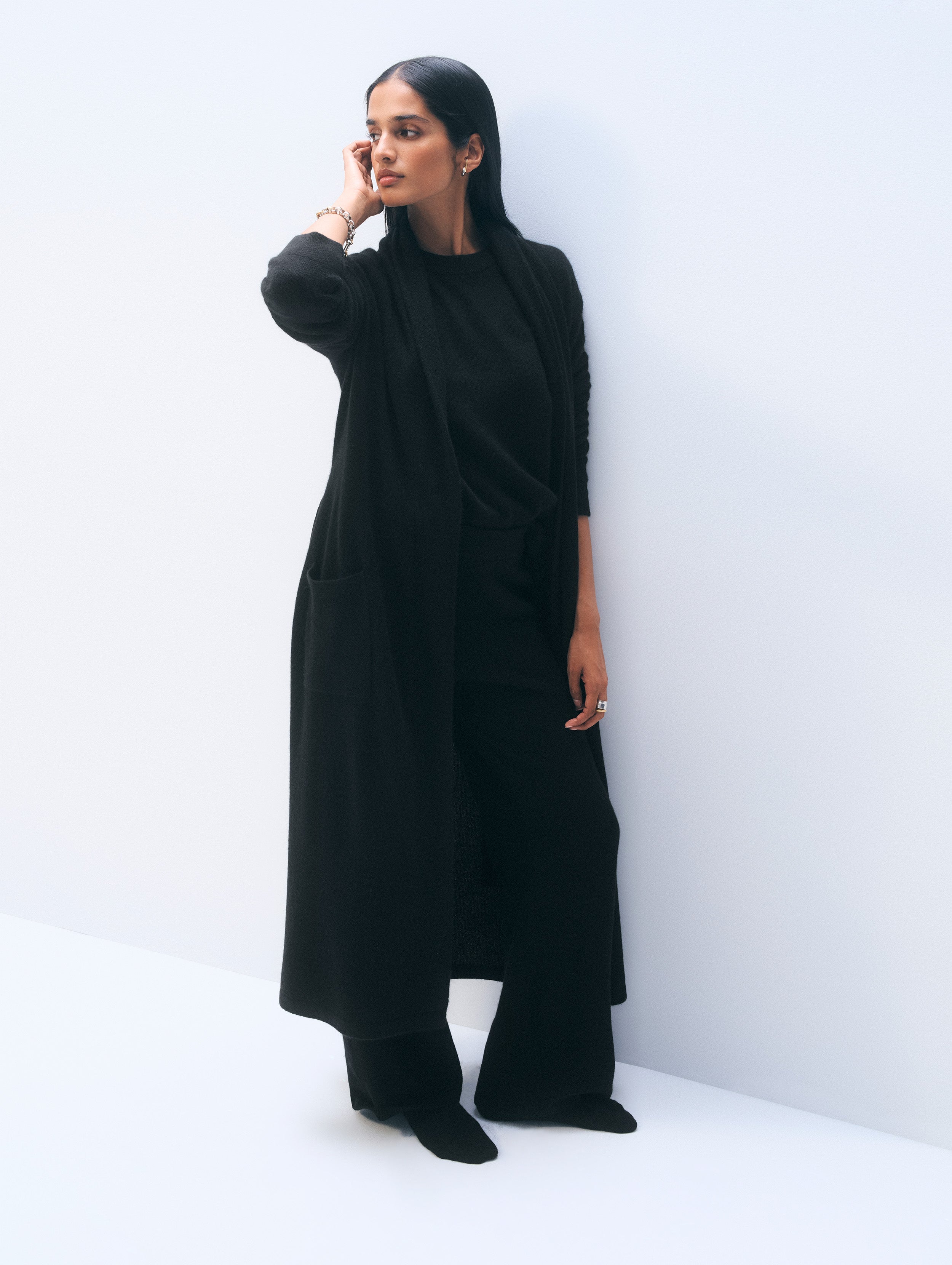 Cashmere Robe | Black
