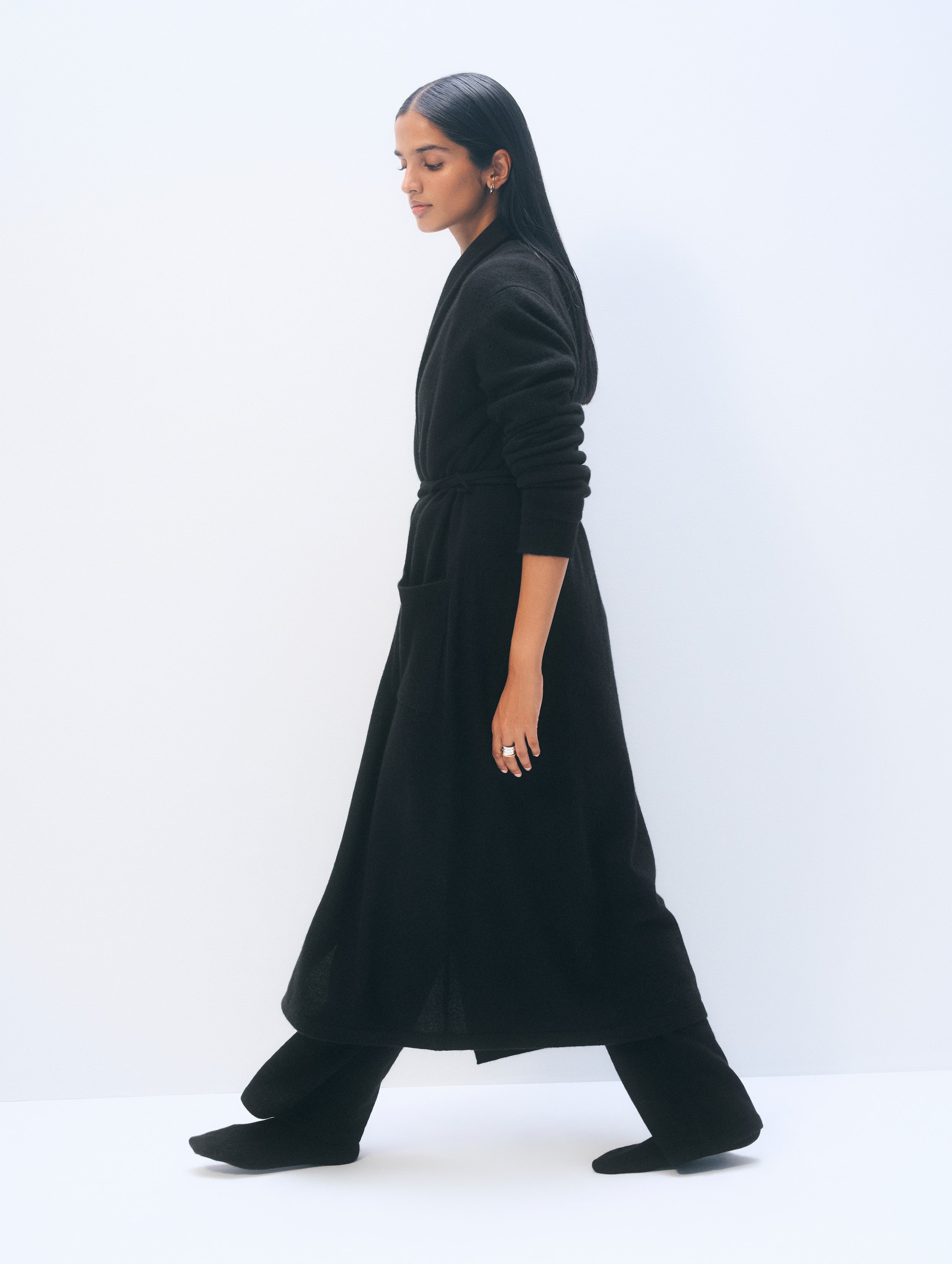 Cashmere Robe | Black