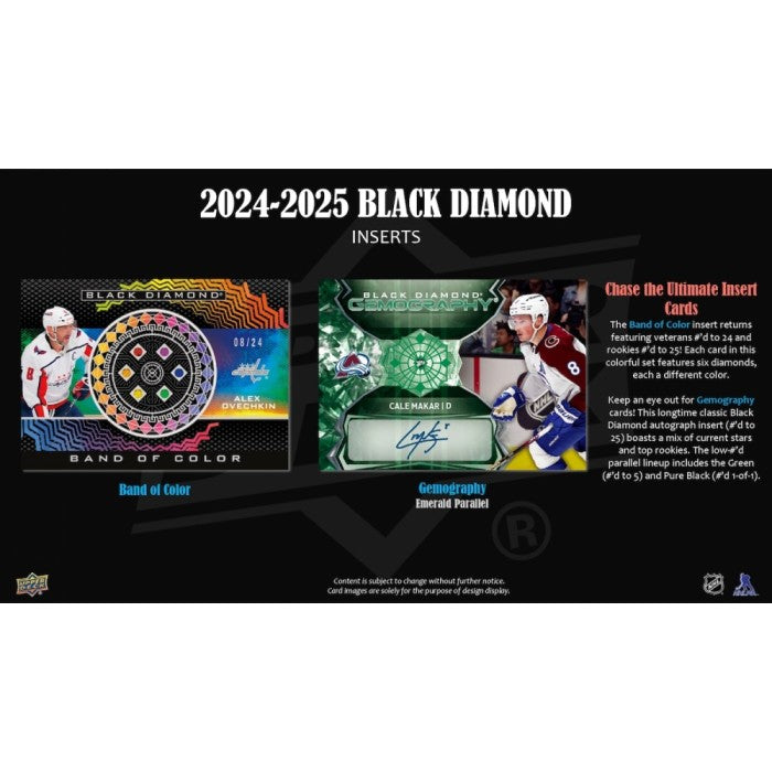 2024-25 Upper Deck Black Diamond Hockey Hobby 5 Box Case
