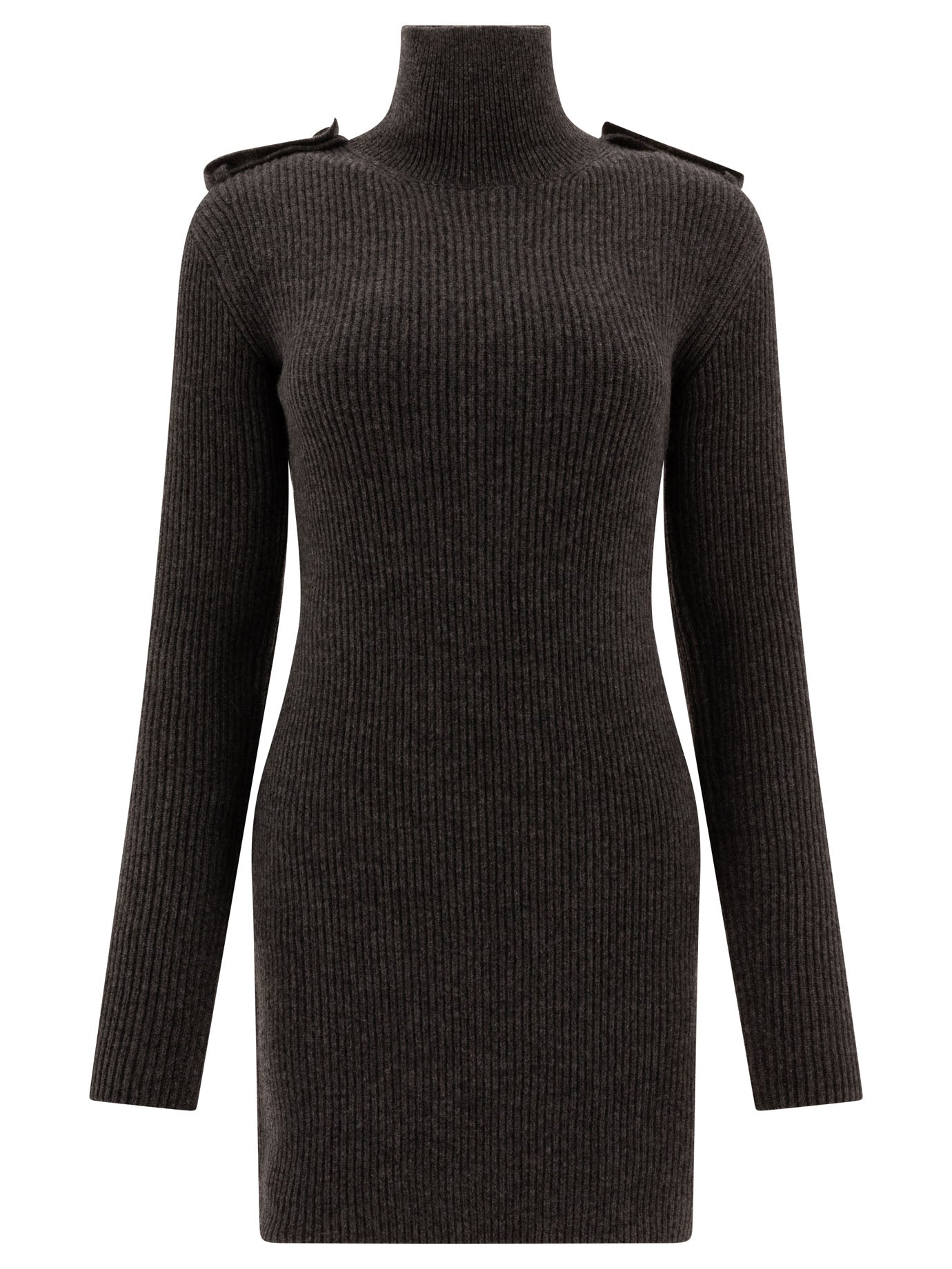 Alexander Mcqueen Ribbed Mini Dress