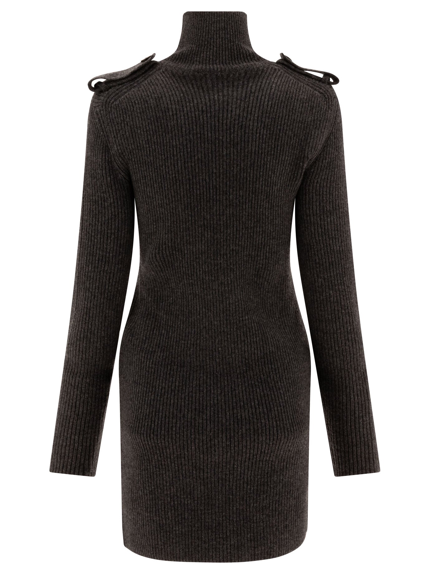 Alexander Mcqueen Ribbed Mini Dress