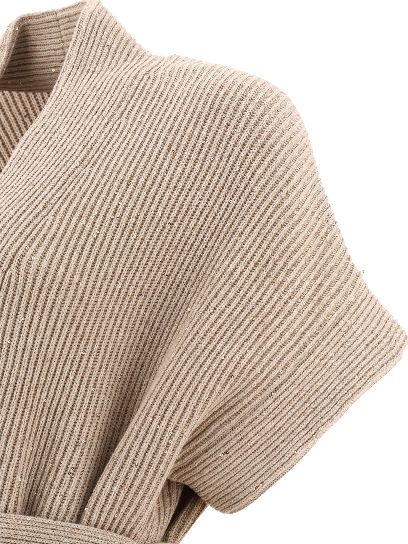 Brunello Cucinelli "diamante" Ribbed Cardigan
