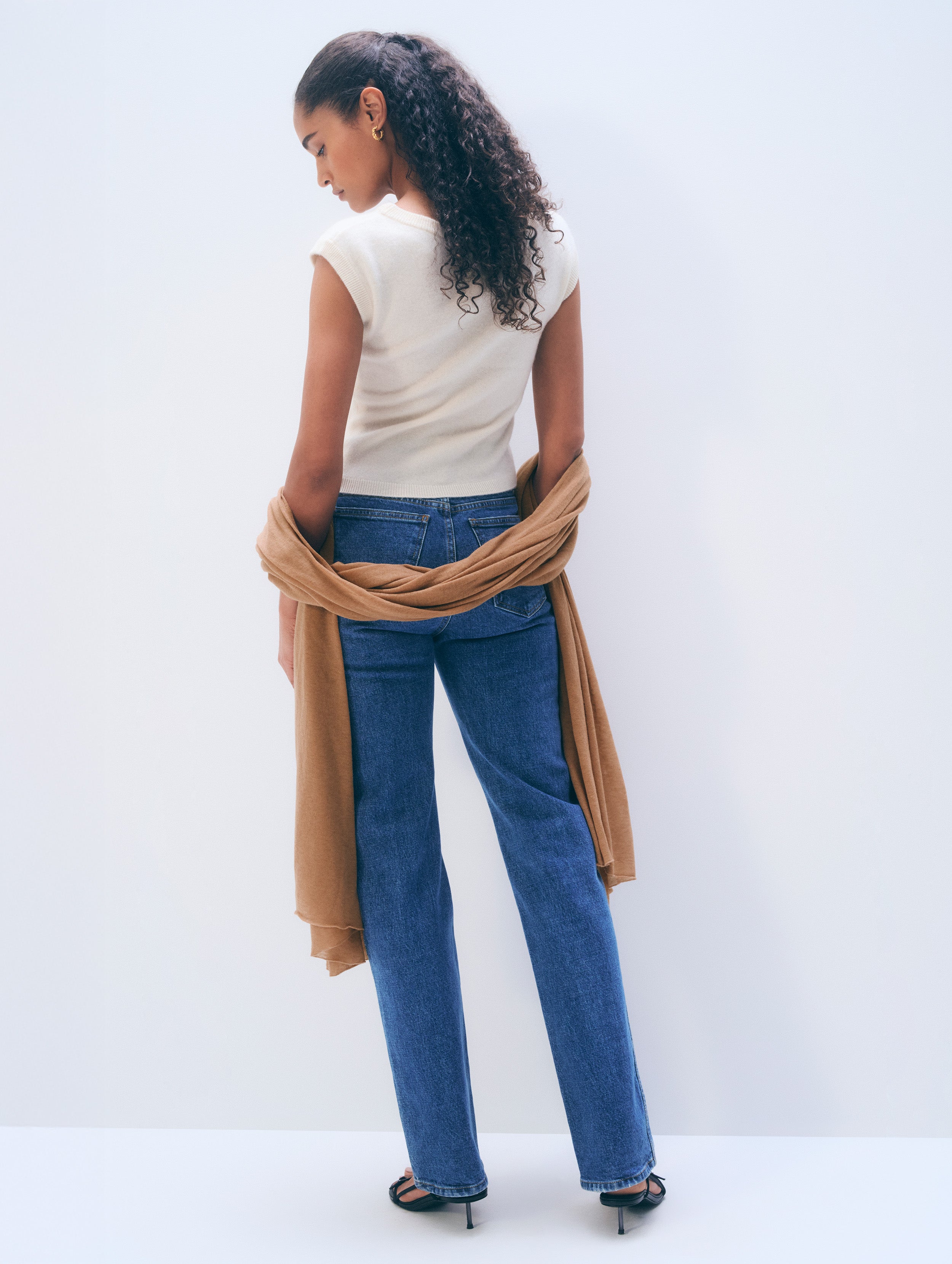 Superfine Cashmere Travel Wrap | Sandstone Brown