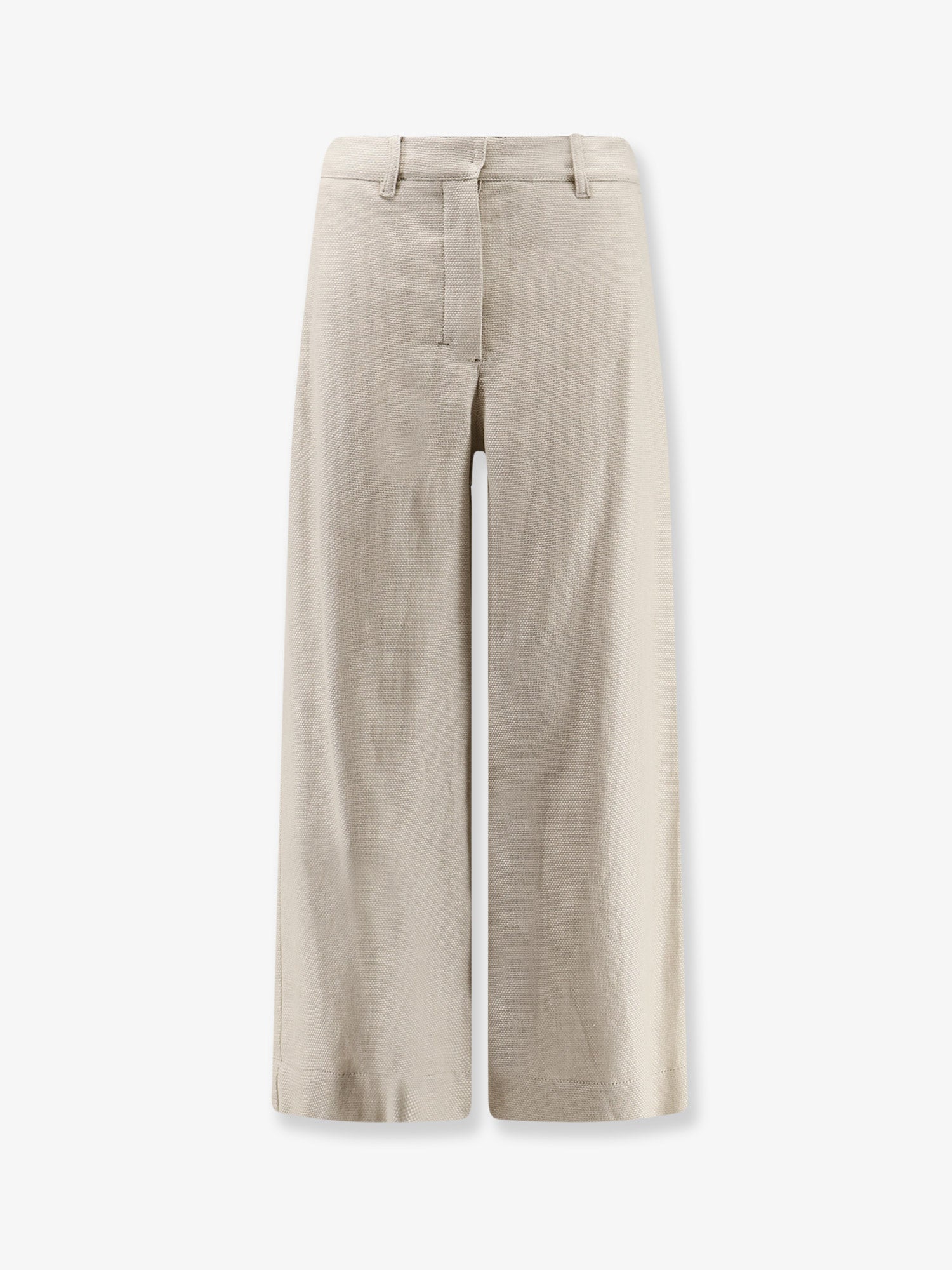 'S Max Mara Stretch Cotton And Linen Trousers