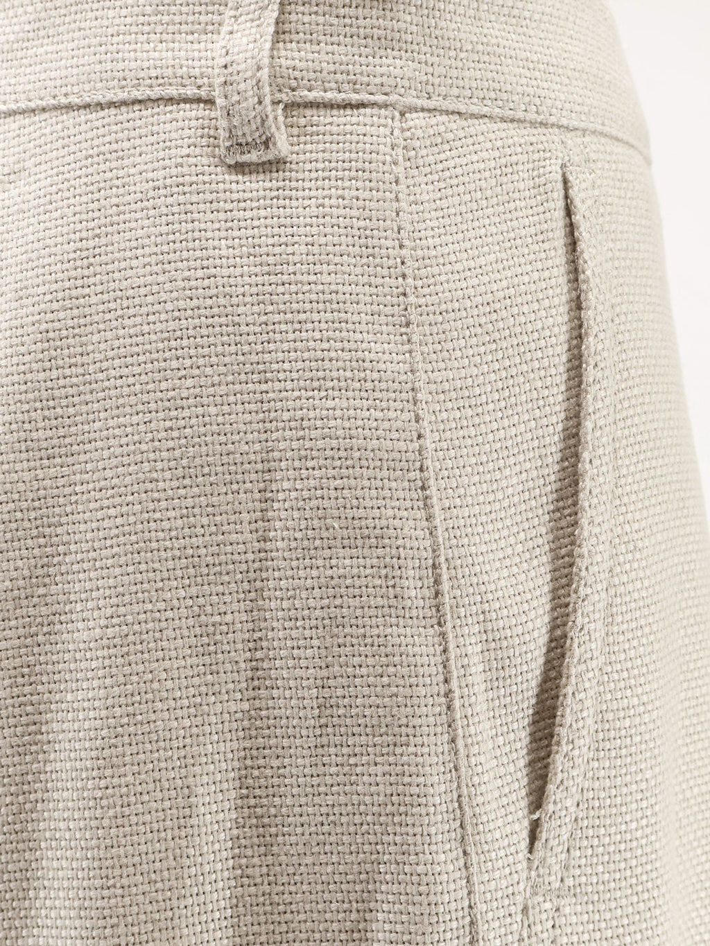 'S Max Mara Stretch Cotton And Linen Trousers