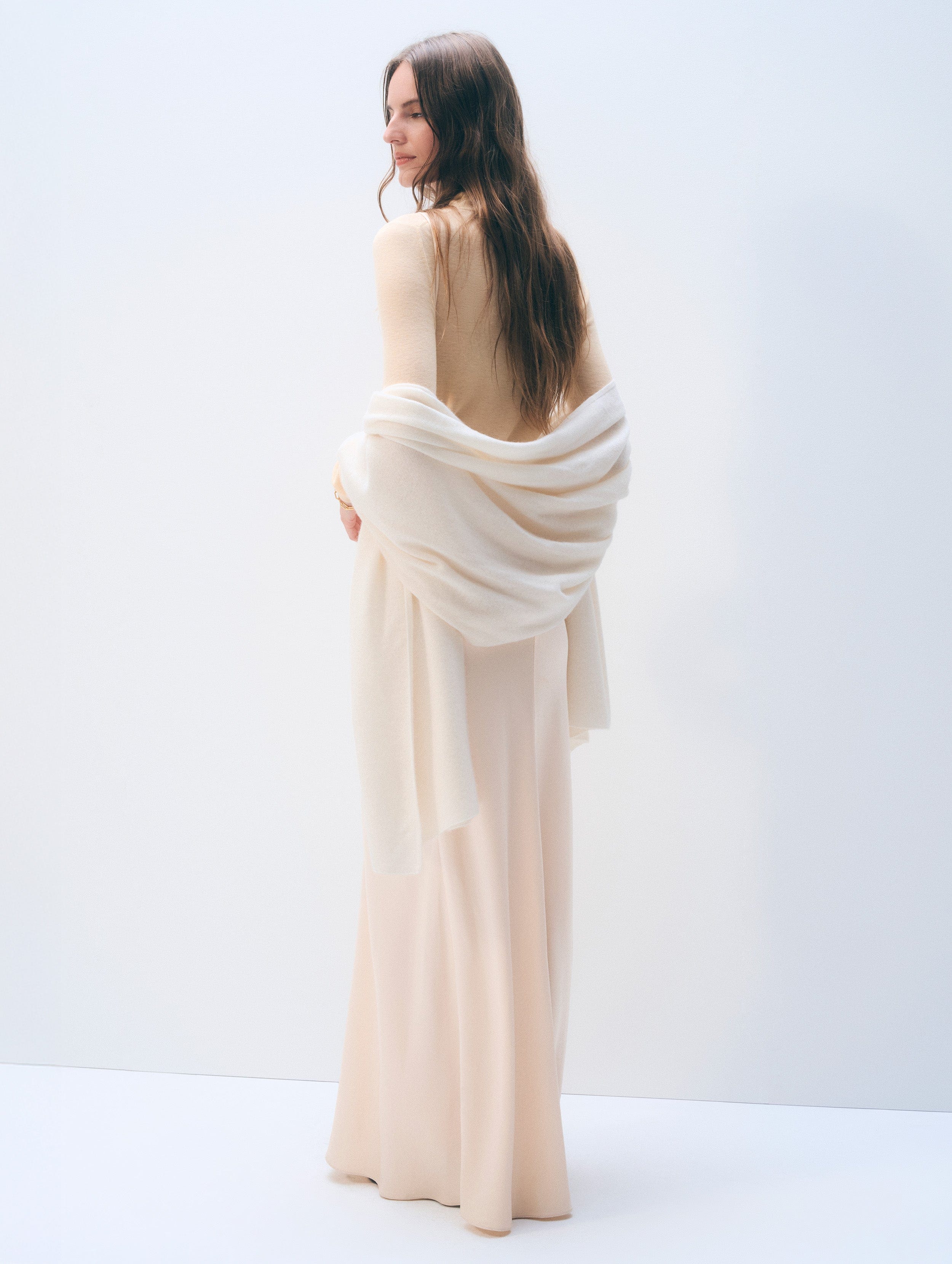 Cashmere Travel Wrap | Soft White
