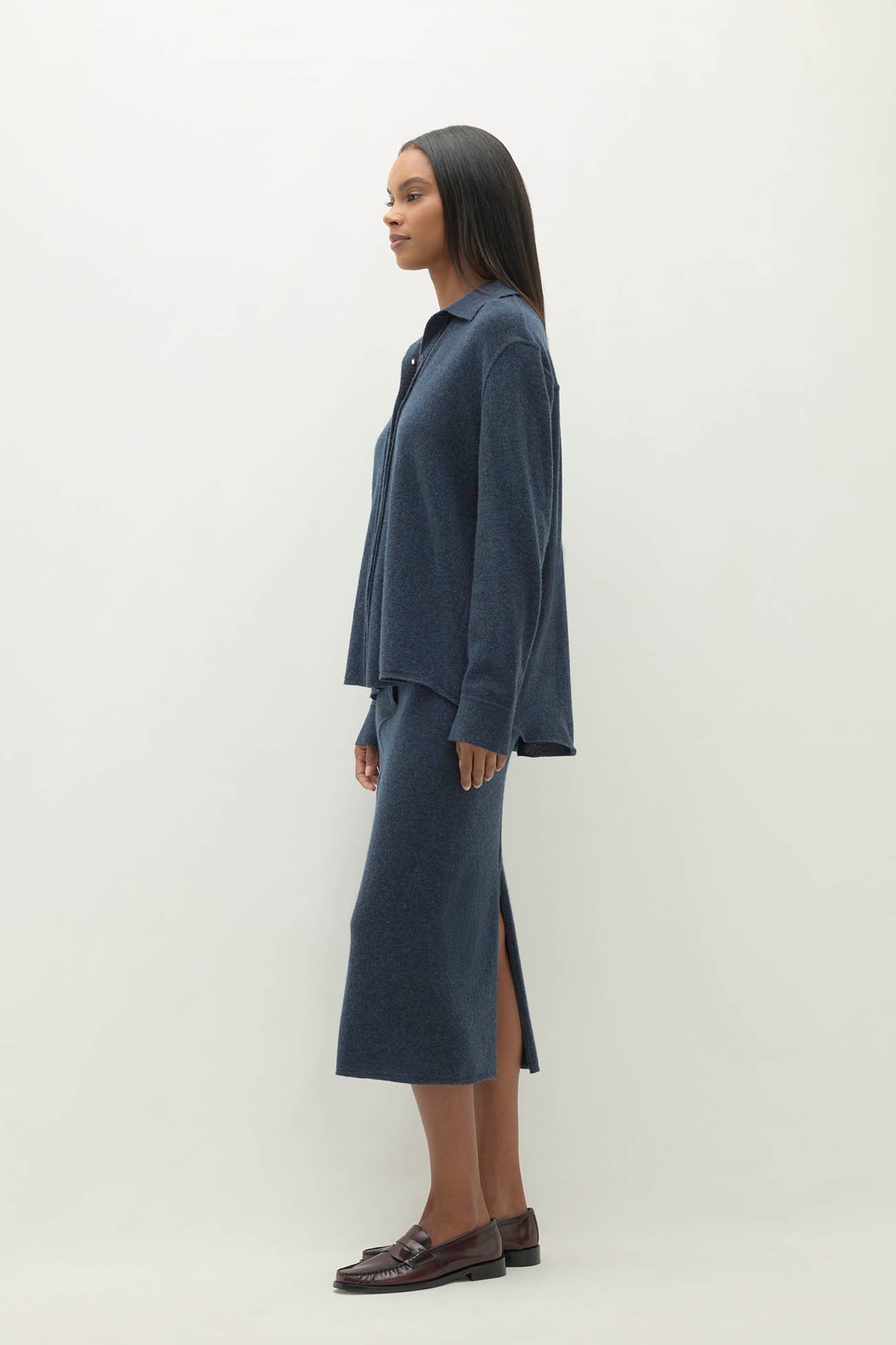 CATANIA DENIM CASHMERE SHIRT