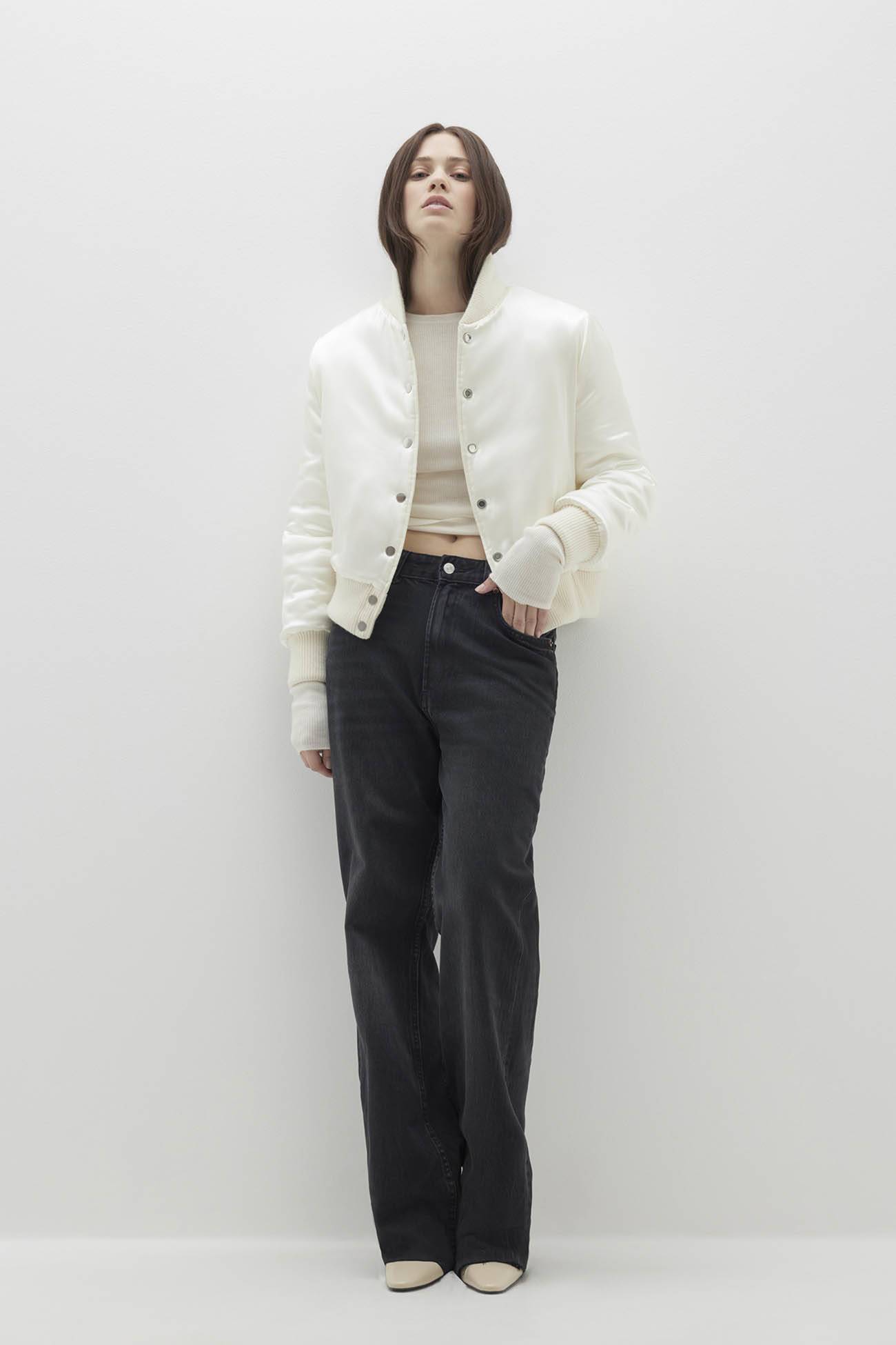 BECCA REVERSIBLE SILK BOMBER JACKET