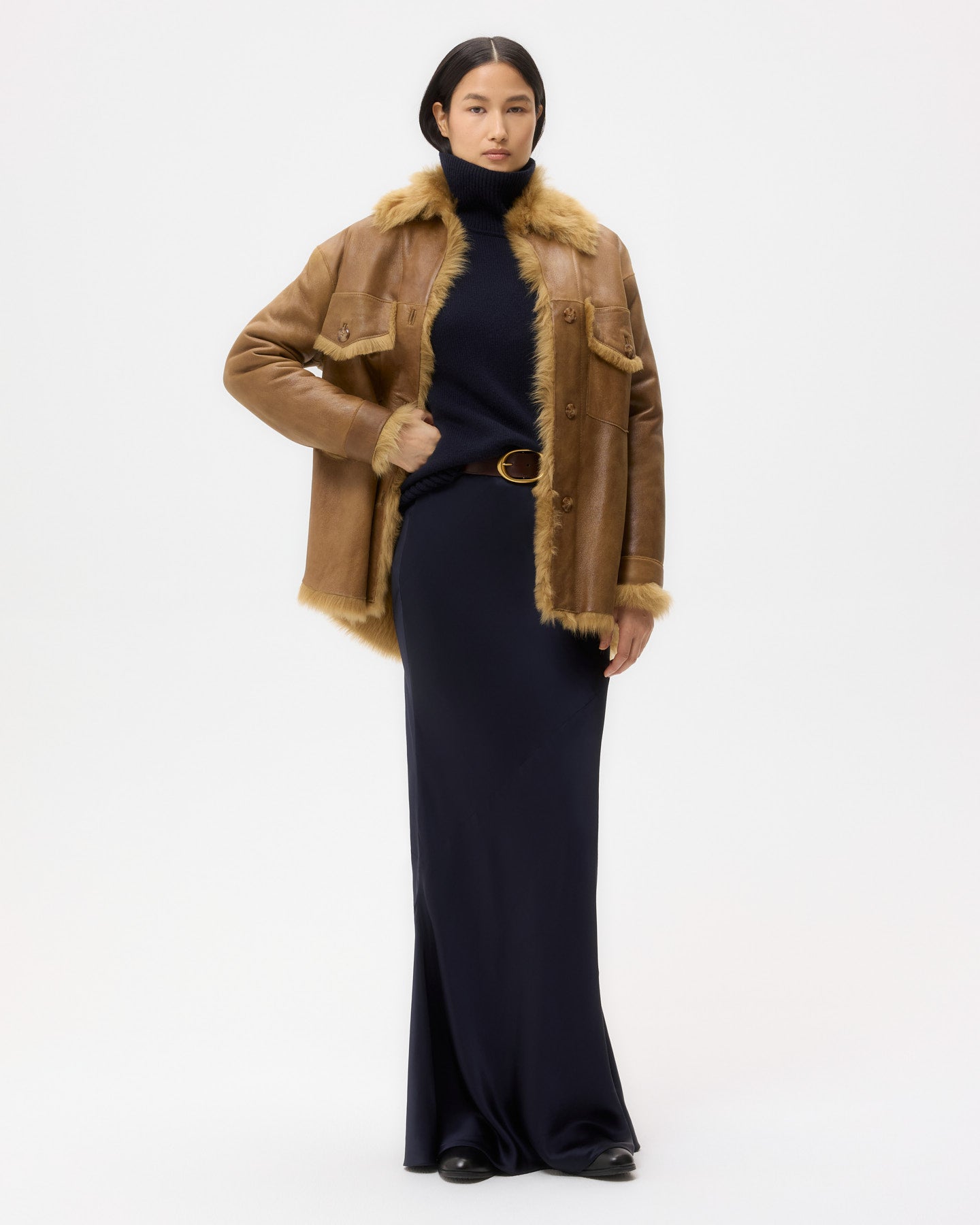 Reversible Aspen Jacket in Shearling