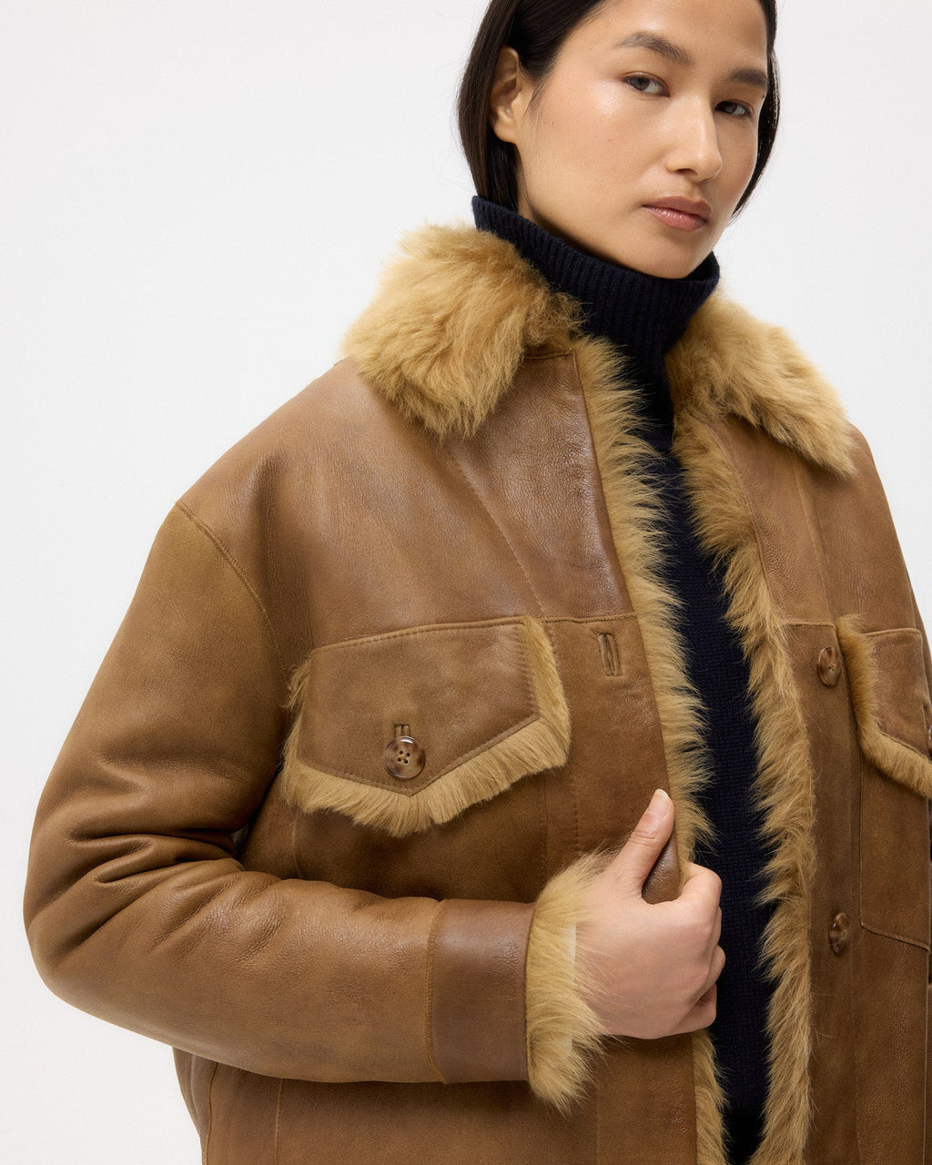 Reversible Aspen Jacket in Shearling
