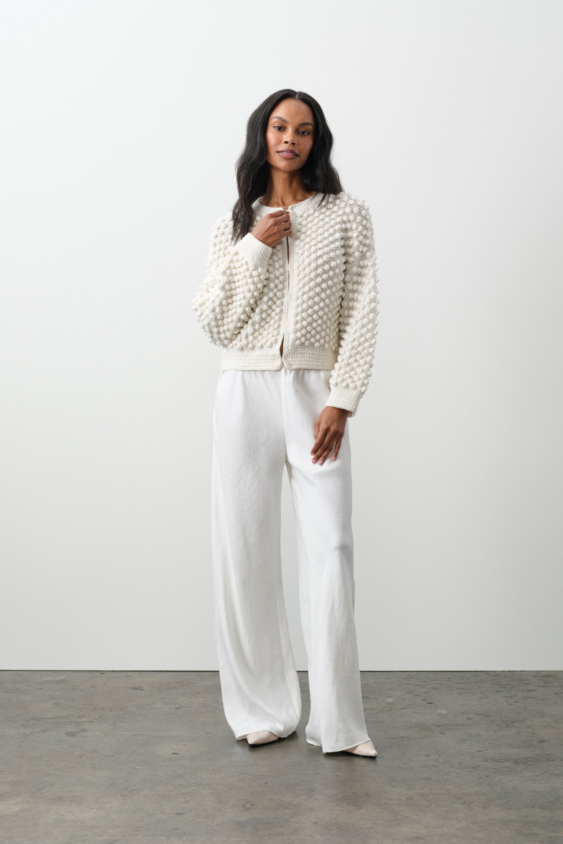 GOLDIE HAND-CROCHETED CARDIGAN