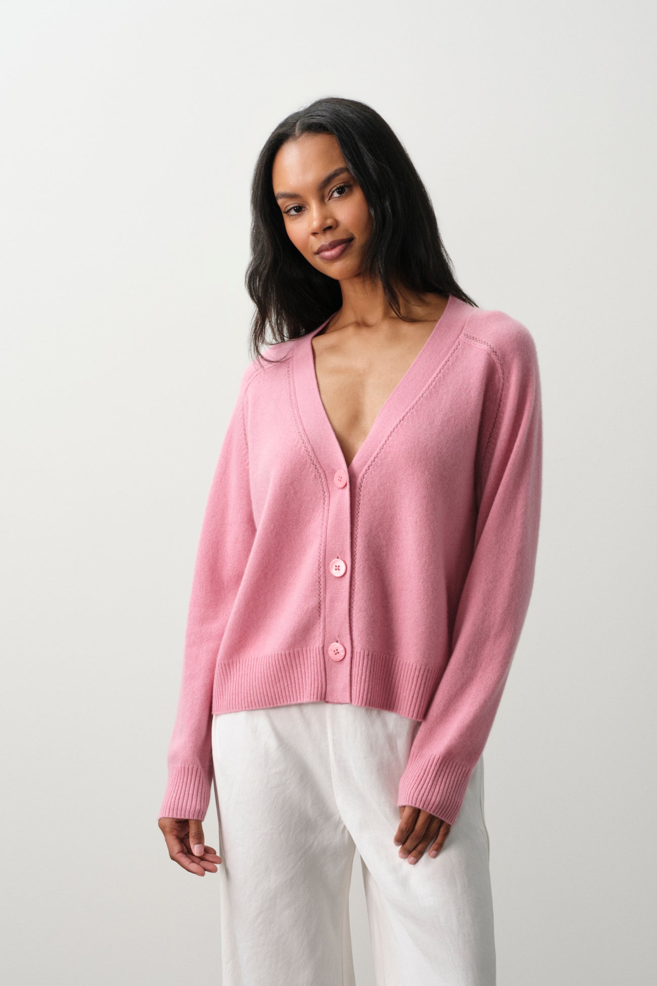 ALTHEA FEATHERWEIGHT CASHMERE CARDIGAN