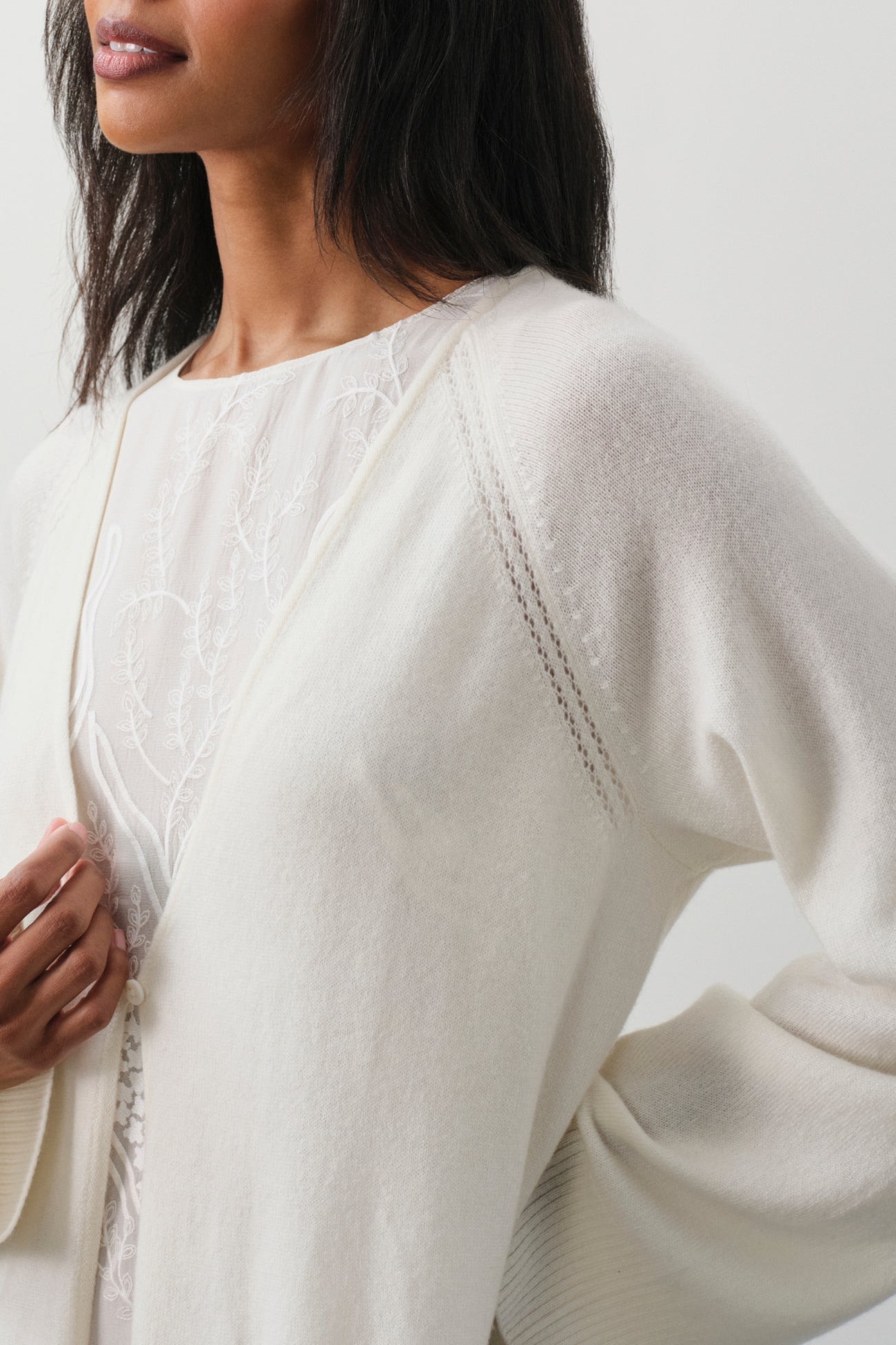 ASTER FEATHERWEIGHT CASHMERE LONGLINE CARDIGAN