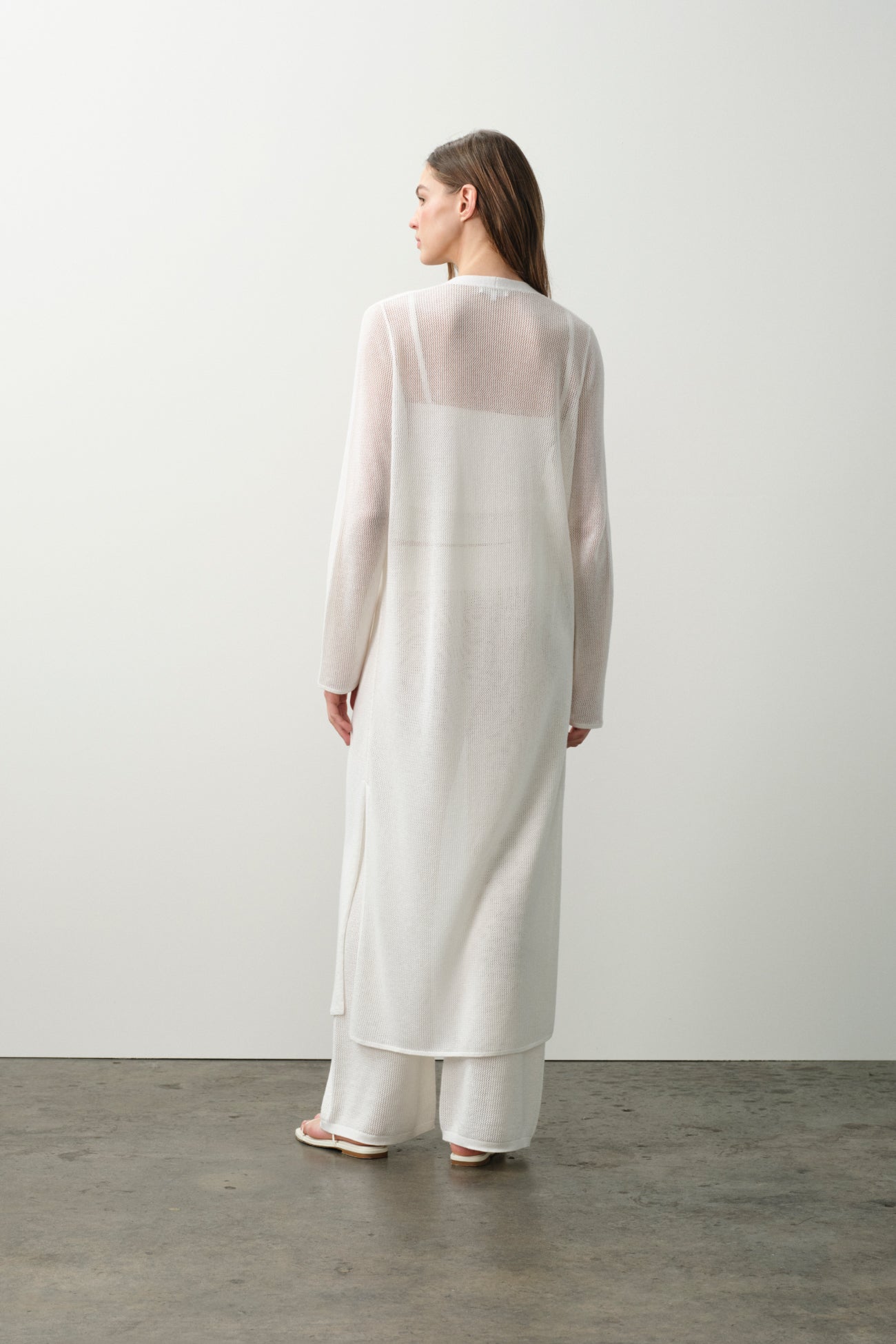 KEALA COTTON CASHMERE LONGLINE CARDIGAN