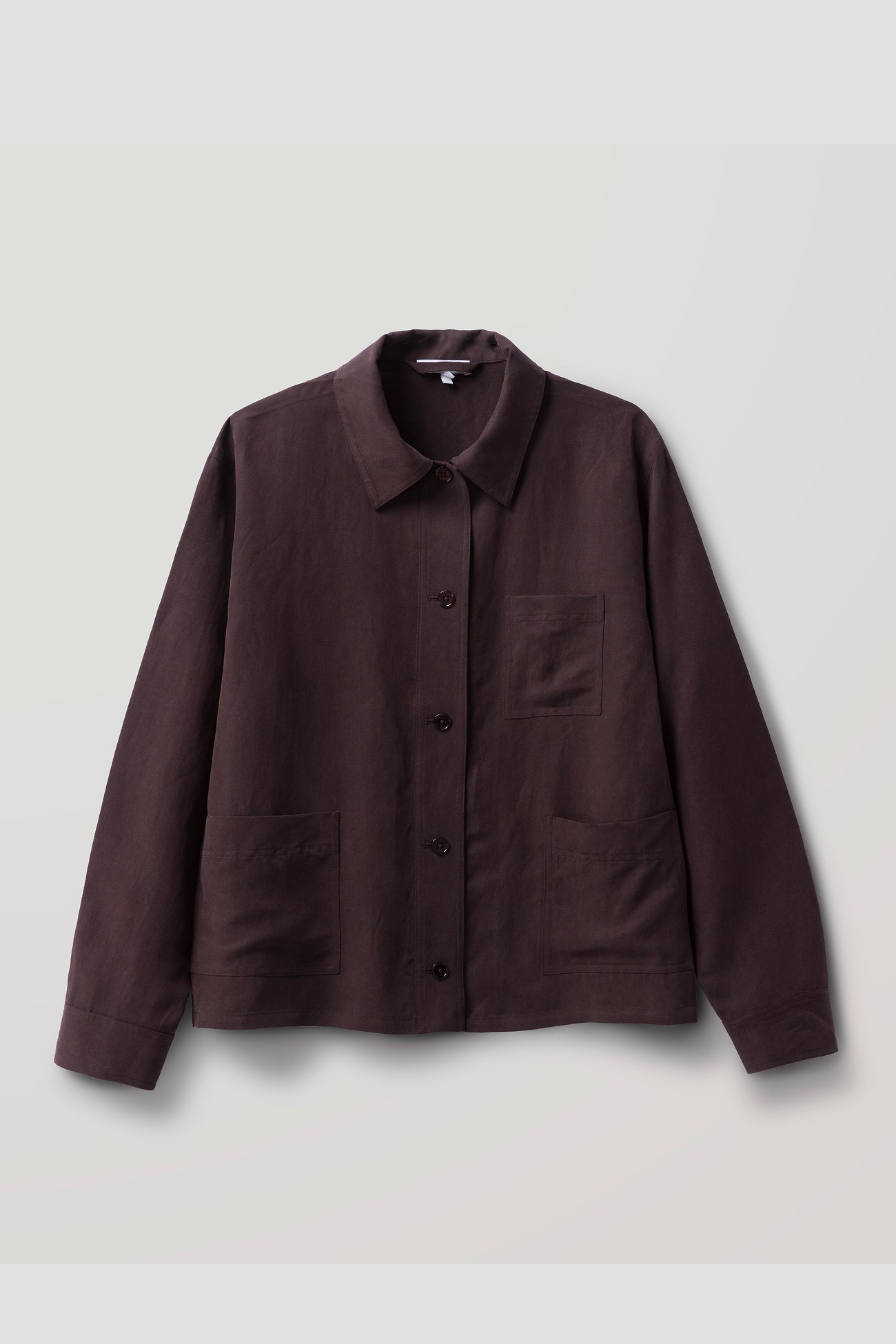 ANTONIA SILK LINEN CHORE COAT