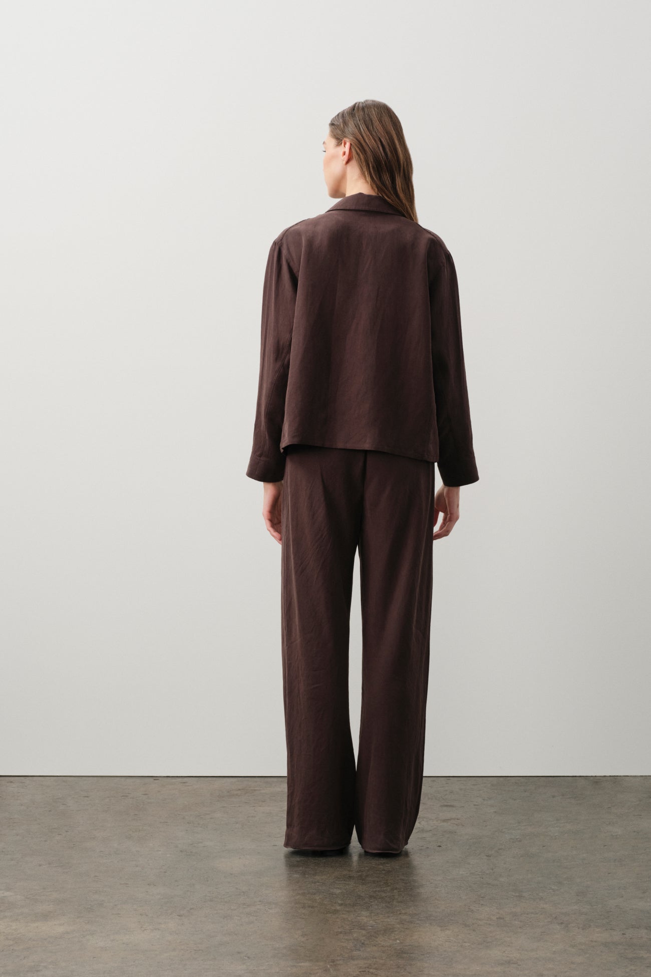 ANTONIA SILK LINEN CHORE COAT