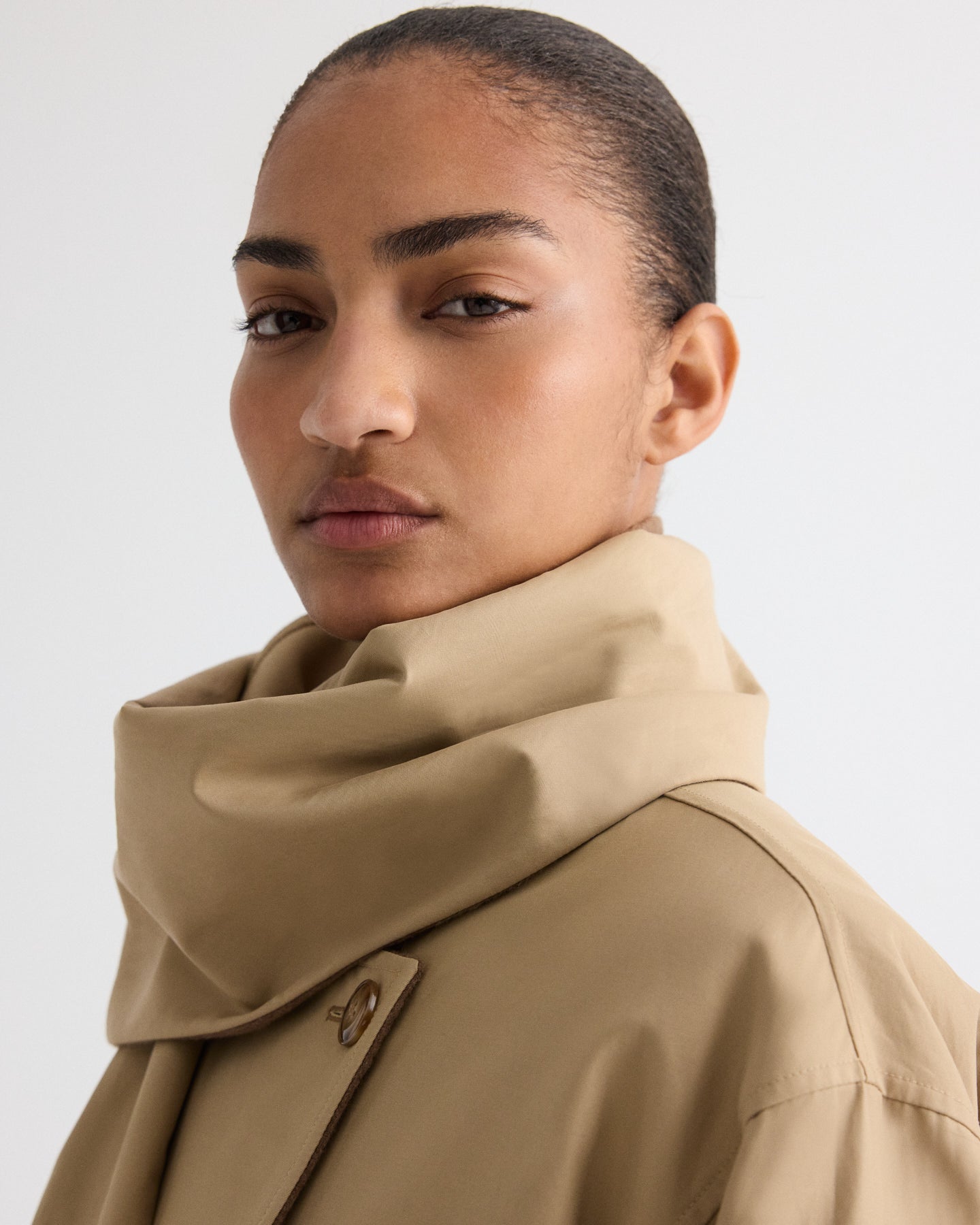 The Reversible Wrap Around Trench in Cashmere