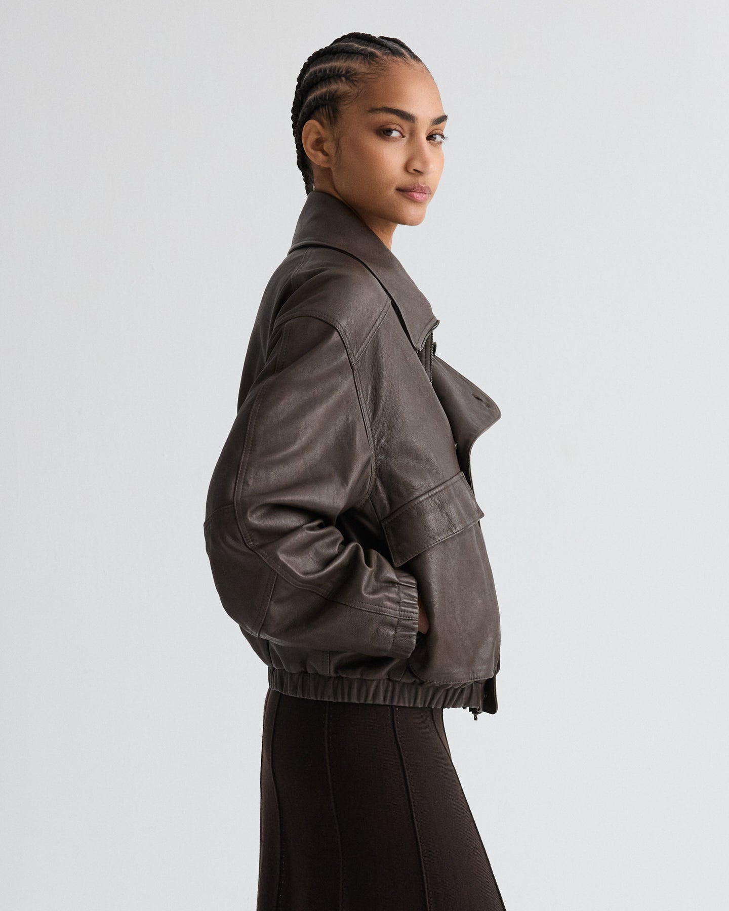 Hunter Jacket in Dolce Leather