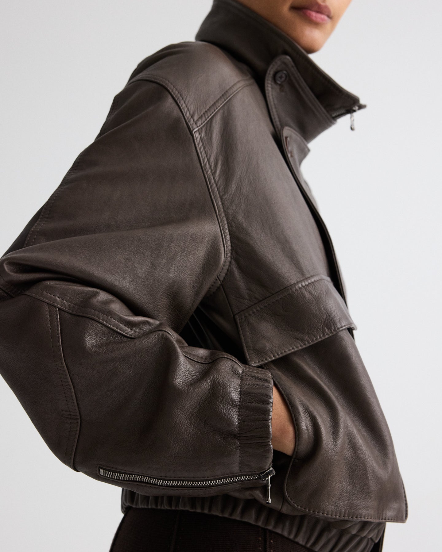 Hunter Jacket in Dolce Leather
