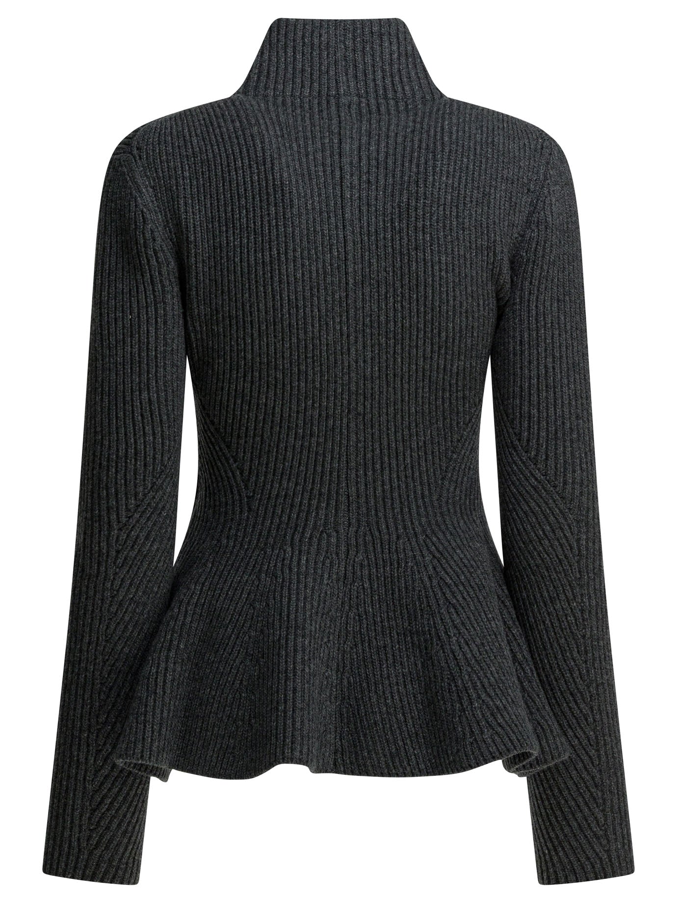 Alaïa "peplum" Zipper Sweater