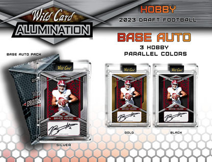 2023 Wild Card Alumination Draft Football Hobby Box