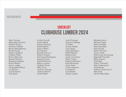 2023 Onyx Authenticated Clubhouse Lumber Collection Baseball Box