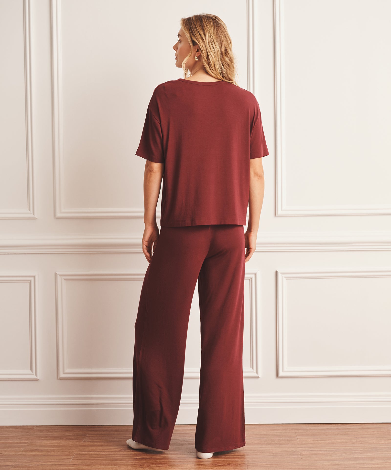 Breathable Short Sleeve Sleep Top