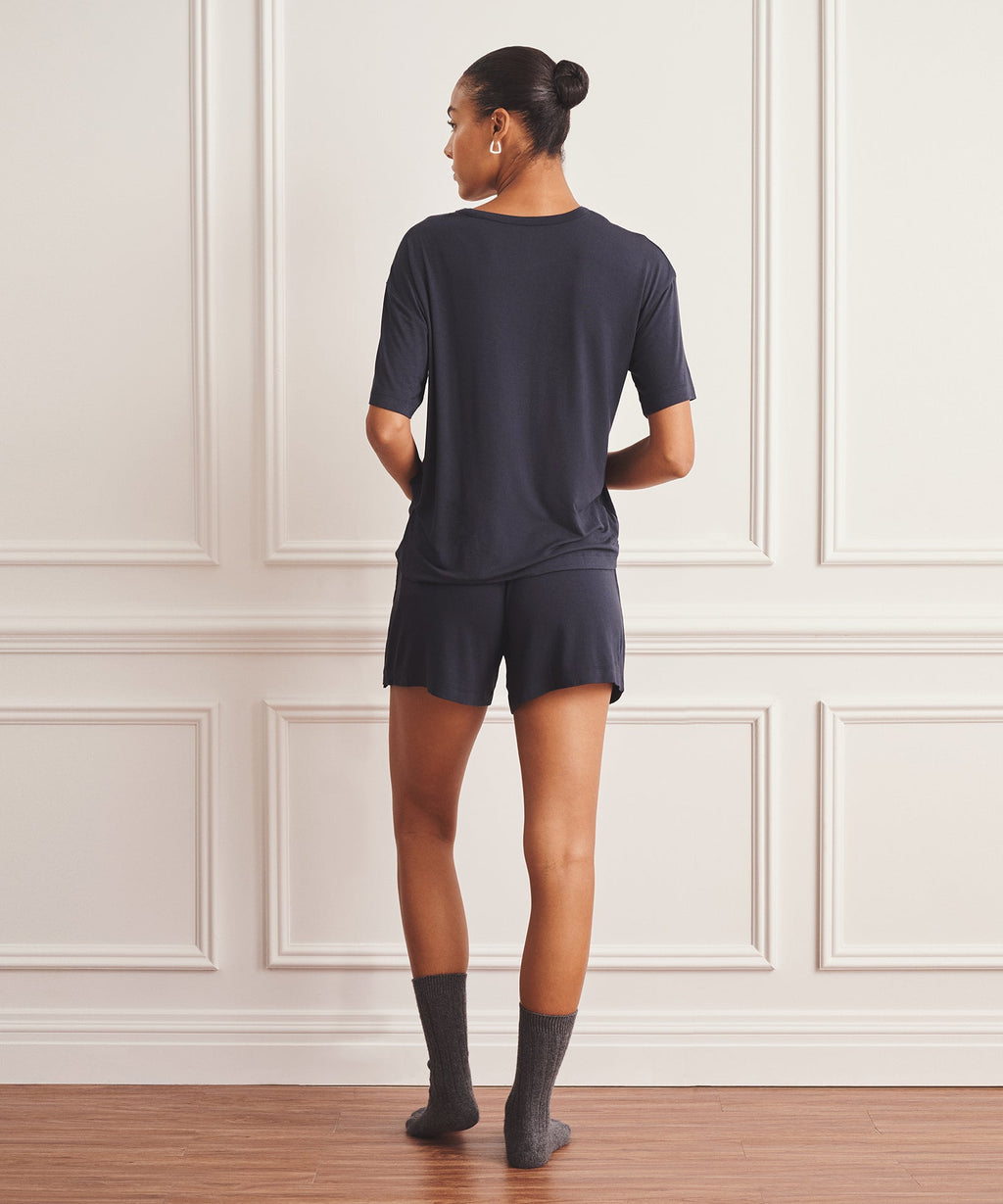 Breathable Short Sleeve Sleep Top