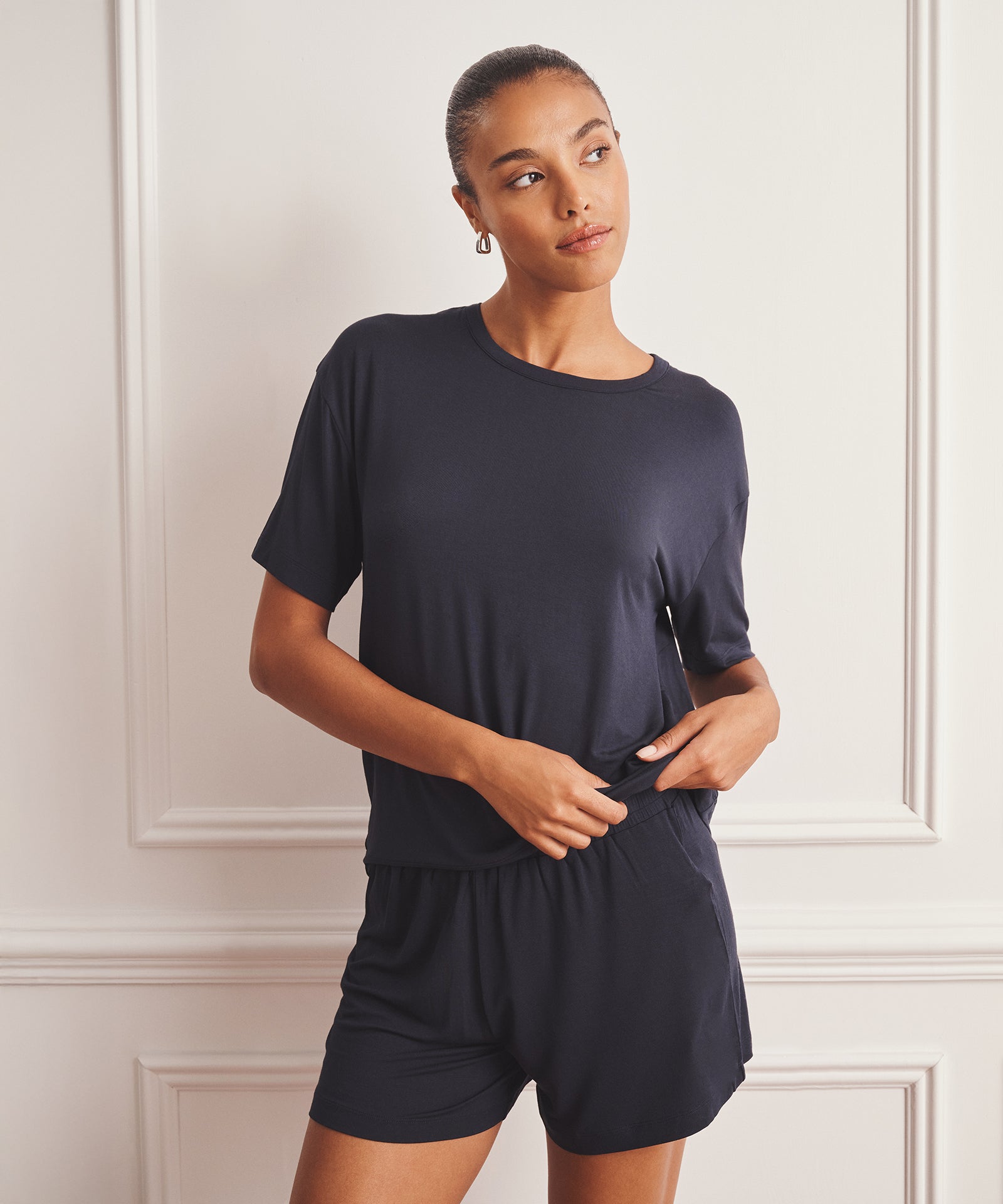 Breathable Short Sleeve Sleep Top