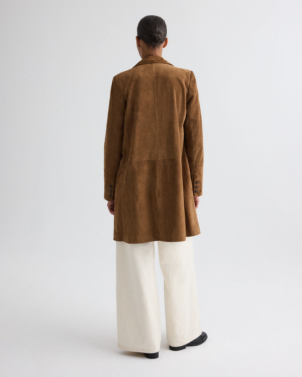 Easy Car Coat in Heavy Suede
