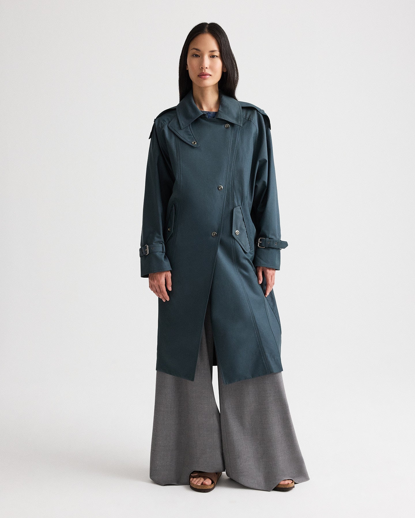 Long Bogie Trench in Water Repellent Twill
