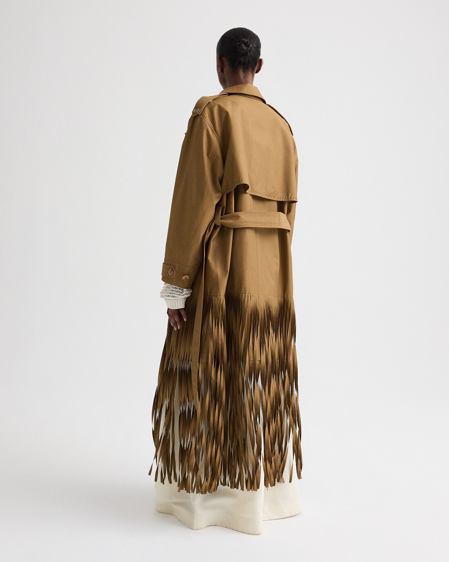Fringe Benefit Coat in Water Repellent Twill