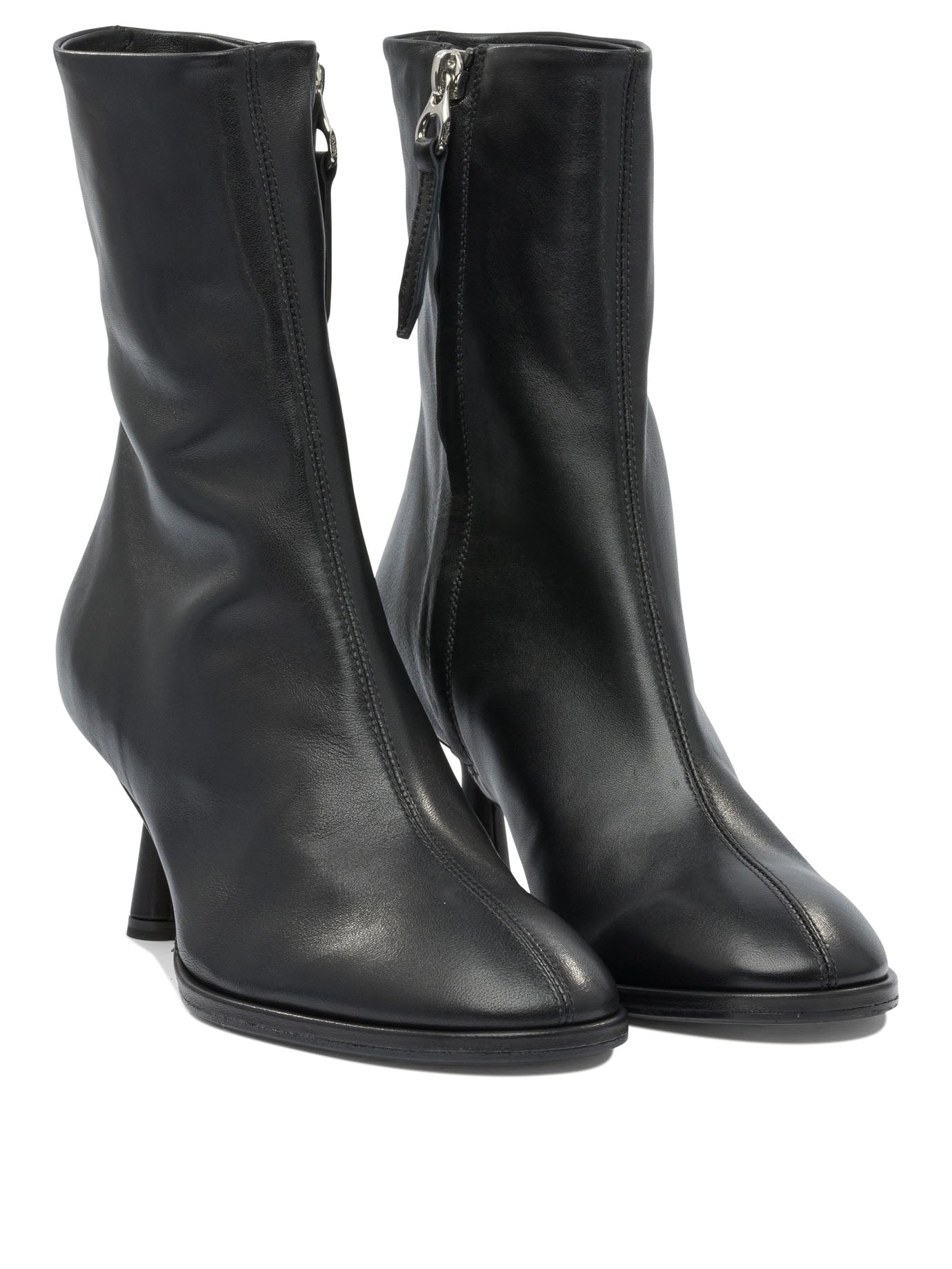 Aeyde "dorothy 65mm" Zippered Ankle Boots