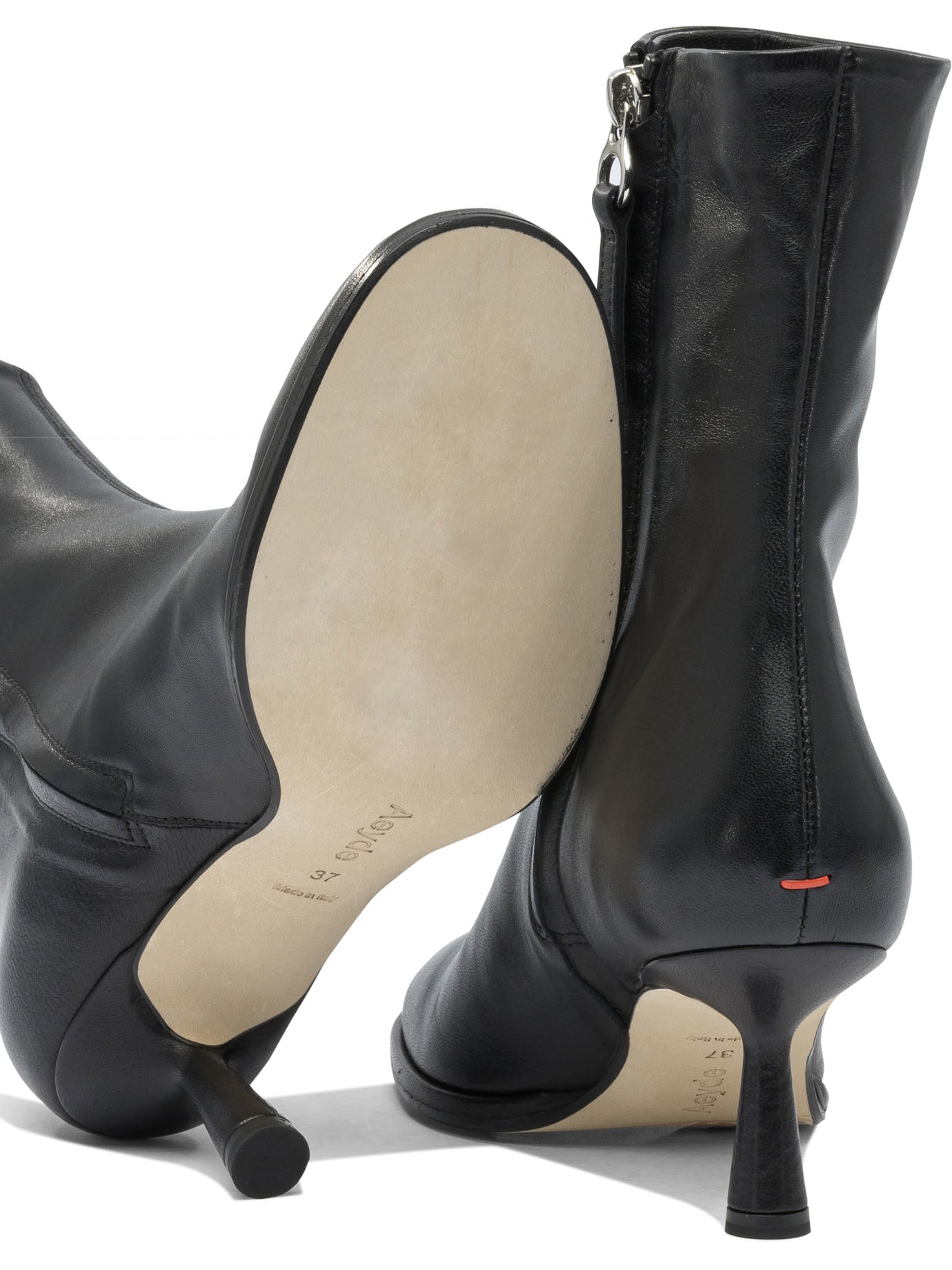 Aeyde "dorothy 65mm" Zippered Ankle Boots