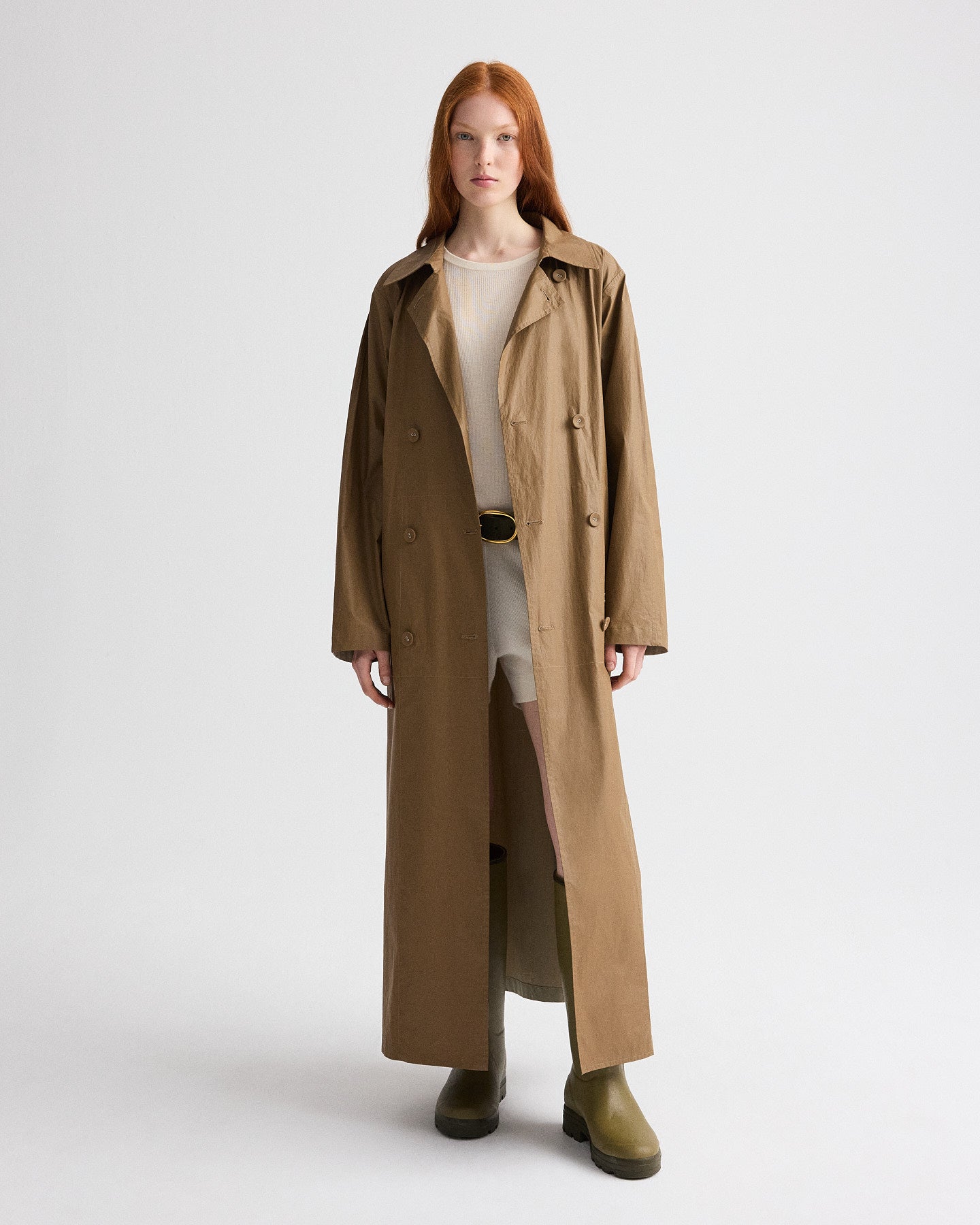 Back And Forth Trench in Lightweight Cotton Trench