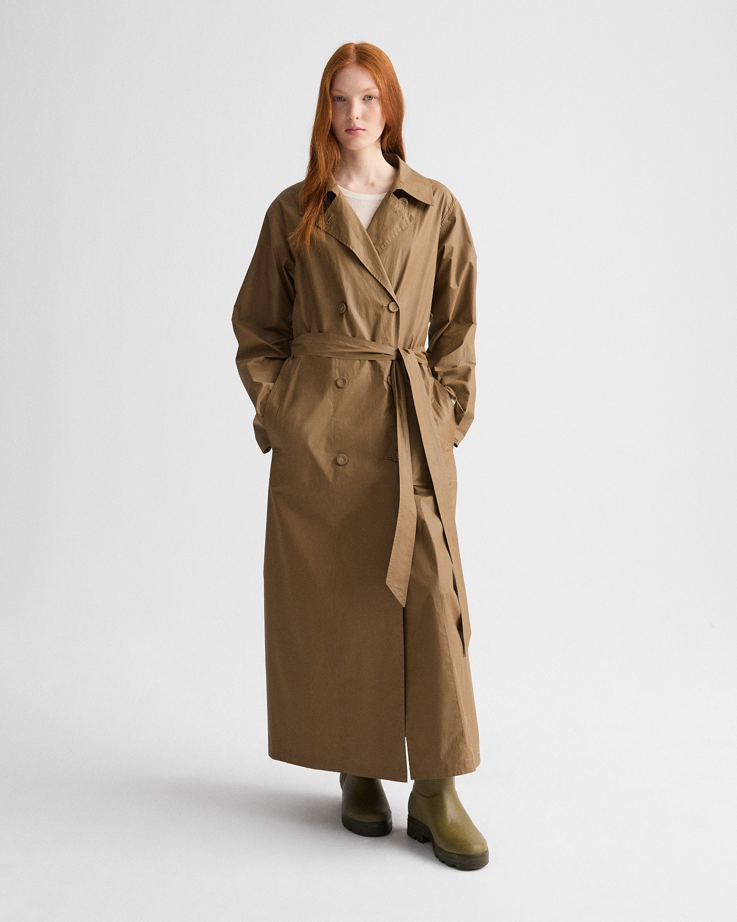 Back And Forth Trench in Lightweight Cotton Trench
