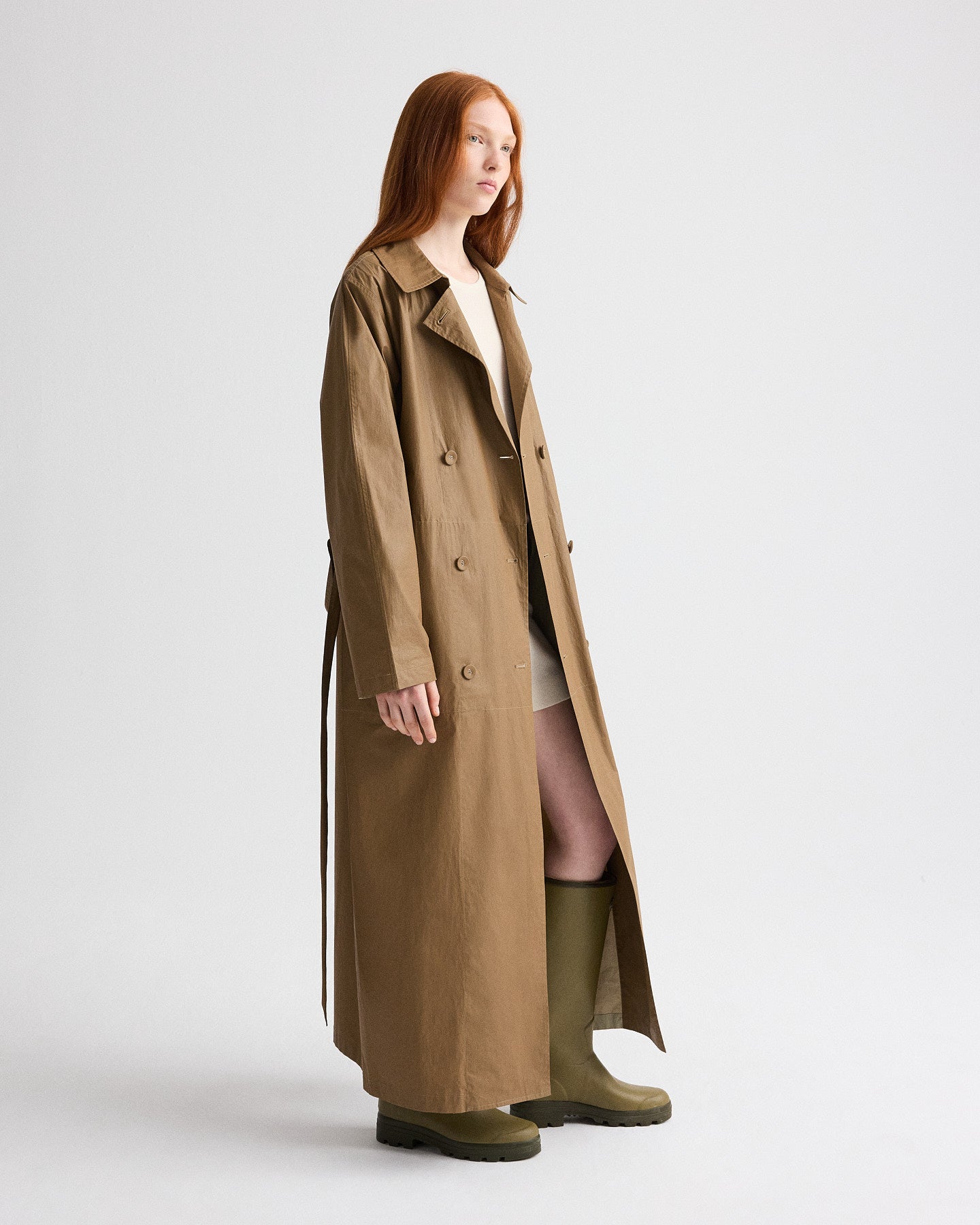 Back And Forth Trench in Lightweight Cotton Trench