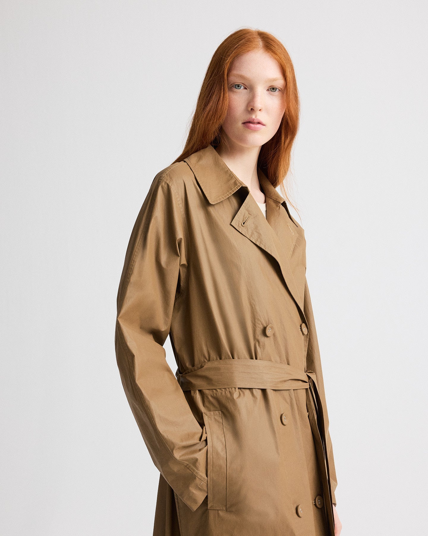 Back And Forth Trench in Lightweight Cotton Trench
