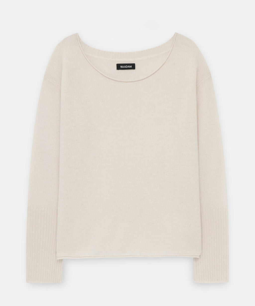 Lightweight Cashmere Boatneck Sweater